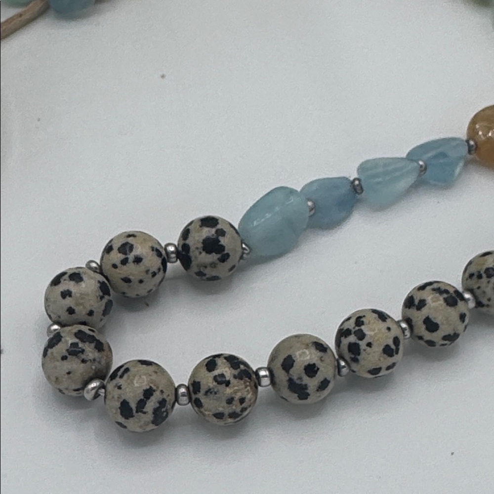 J. Jill Multicolor Beaded Necklace Boho Natural Stone  (BR1313/3) - Picture 9 of 11